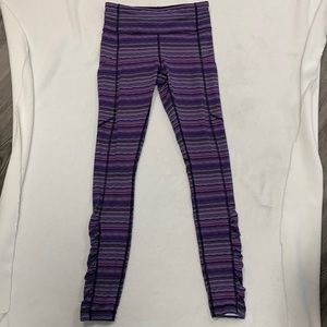Size 4 LULULEMON pants, purple mix color, euc
